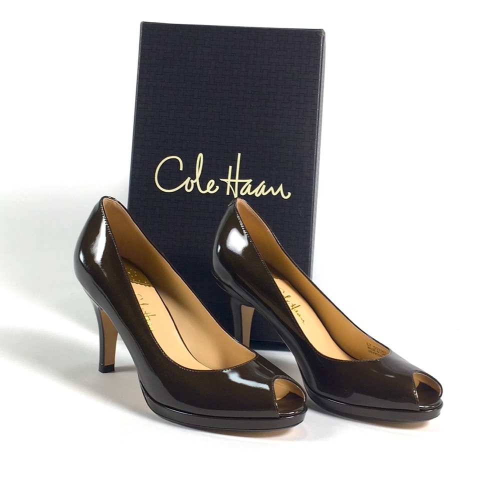 NEW Cole Haan Mahogany Patent Pump